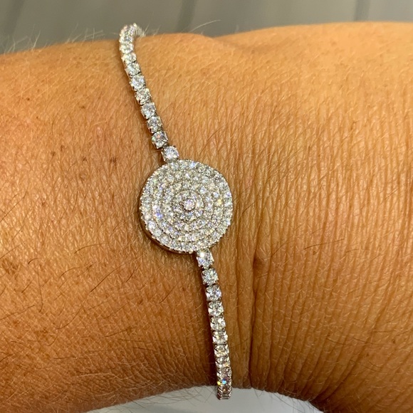 Tennis bracelet 925 with ideal cut cz’s - Picture 2 of 7